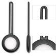 Husa AirTag Lemontti Silicon Black (breloc chei)