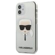 Husa iPhone 12 Mini Karl Lagerfeld Karl's Head Transparent