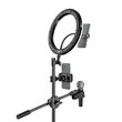 Mcdodo Trepied Extensibil Selfie Light Ring cu suport microfon Black