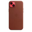 Husa Originala iPhone 14 Plus Apple Leather, MagSafe, Umber