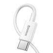 Cablu Lightning la Type-C PD Baseus Superior Series White