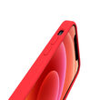 Husa iPhone 12 Mini Lemontti Liquid Silicon Red