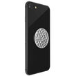 Suport Stand Adeziv Popsocket PopGrip Luxe pentru telefon, Hammered Metal Silver