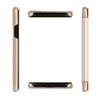 Husa iPhone X / XS Meleovo Smart Flip Gold (spate mat perlat si fata cu aspect metalic)