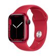 Apple Watch 7, GPS, Carcasa Red Aluminium 41mm, Red Sport Band