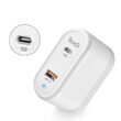 Incarcator Priza Budi Fast Charge White (18W, QC 3.0, 1xType-c)