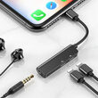 Adaptor Lightning la Lightning si Jack 3.5mm Baseus L52 Black