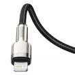 Cablu Type-C la Lightning Baseus Cafule Series Metal Black