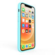 Husa iPhone 12 Mini Lemontti Liquid Silicon Tiffany Blue