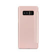 Husa Samsung Galaxy Note 8 Meleovo Smart Flip Rose Gold (spate mat perlat si fata cu aspect metalic)