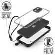 Husa iPhone 12 Catalyst Total Protection Transparent Black (waterproof , snur)