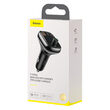 Modulator FM Audio Baseus T Typed MP3 PPS Quick Charger 3 Ports Black