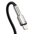 Cablu Type-C la Lightning Baseus Cafule Series Metal Black