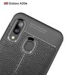 Husa Samsung Galaxy A20e Lemontti Litchi Black