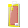 Husa iPhone 11 Pro Baseus Liquid Silica Gel Protective Clear Red