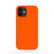 Husa iPhone 12 Mini Lemontti Liquid Silicon Orange