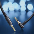 Cablu Jack 3.5mm Mcdodo Audio Diamond Series Right Angle Black
