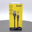 Budi Cablu USB Lightning Black 1m (impletitura textila)