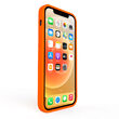 Husa iPhone 12 Mini Lemontti Liquid Silicon Orange