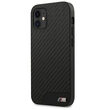 Husa iPhone 12 Mini BMW PU Carbon Negru