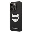 Husa iPhone 14 Pro Karl Lagerfeld Saffiano Choupette Head Black