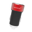 Lemontti Set Incarcator Auto 3.1A 2 porturi USB-A si cablu Type-C 1m Negru / Rosu
