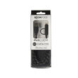 Cablu MicroUSB & Lightning MFI Boompods Duo Black (1m, impletitura textila)
