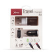 Set incarcare Xenic Smart Black (Incarcator Auto USB 2.1A, Incarcator Retea USB 2.1A, cablu microUSB