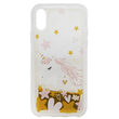 Husa iPhone XS / X Lemontti Liquid Sand Unicorn Glitter