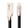 Cablu MicroUSB Xenic Fast Black (1.2m, nickel plated connectors)