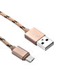 Cablu MicroUSB Devia Fashion Gold 1m (impletitura textila)