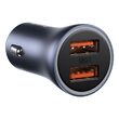 Incarcator Auto Baseus Golden Contactor Pro Dual 2xUSB, 40W Quick Charger Dark Gray
