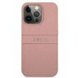 Husa iPhone 13 Pro Guess PU Leather Saffiano Roz