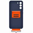 Husa Originala Samsung Galaxy S22 Plus Silicone Cover with Strap Navy