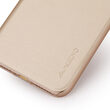 Husa iPhone X / XS Meleovo Smart Flip Gold (spate mat perlat si fata cu aspect metalic)
