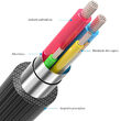 Cablu Jack 3.5mm Lemontti Audio Negru 1m