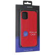 Husa iPhone 11 Pro Max Meleovo Saffiano Magnetic Red (placuta metalica integrata)
