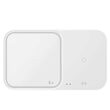 Incarcator Original Duo Pad Samsung Wireless 15W cu incarcare rapida Alb (incarcator priza inclus)