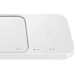 Incarcator Original Duo Pad Samsung Wireless 15W cu incarcare rapida Alb (incarcator priza inclus)