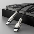 Cablu Type-C la Lightning Baseus Cafule Series Metal Black