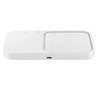 Incarcator Original Duo Pad Samsung Wireless 15W cu incarcare rapida Alb (incarcator priza inclus)