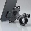 3mk Suport Telefon pentru Bicicleta, rotatie 360, stabil, compatibil cu telefoane intre 4,5-10 cm, Negru