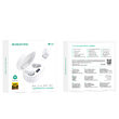 Casti Borofone BW06 Manner True Wireless, Bluetooth, Alb