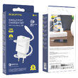 Set Incarcator Retea Borofone BN5 Sunlight cu cablu MicroUSB, QC 3.0, 18W, Alb