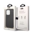 Husa iPhone 14 Pro Karl Lagerfeld PU Leather Perforated Logo Black