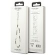 Snur / Pandantiv telefon Guess Heishi Beads Alb / Negru