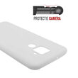 Husa Huawei Nova 5z Lemontti Silicon Silky Semitransparent Alb