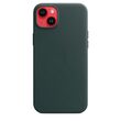 Husa Originala iPhone 14 Plus Apple Leather, MagSafe, Forest Green