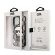 Husa iPhone 13 Pro Karl Lagerfeld Ikonik Flower Gri