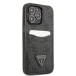Husa iPhone 13 Pro Guess 4G Saffiano Double Card Negru
